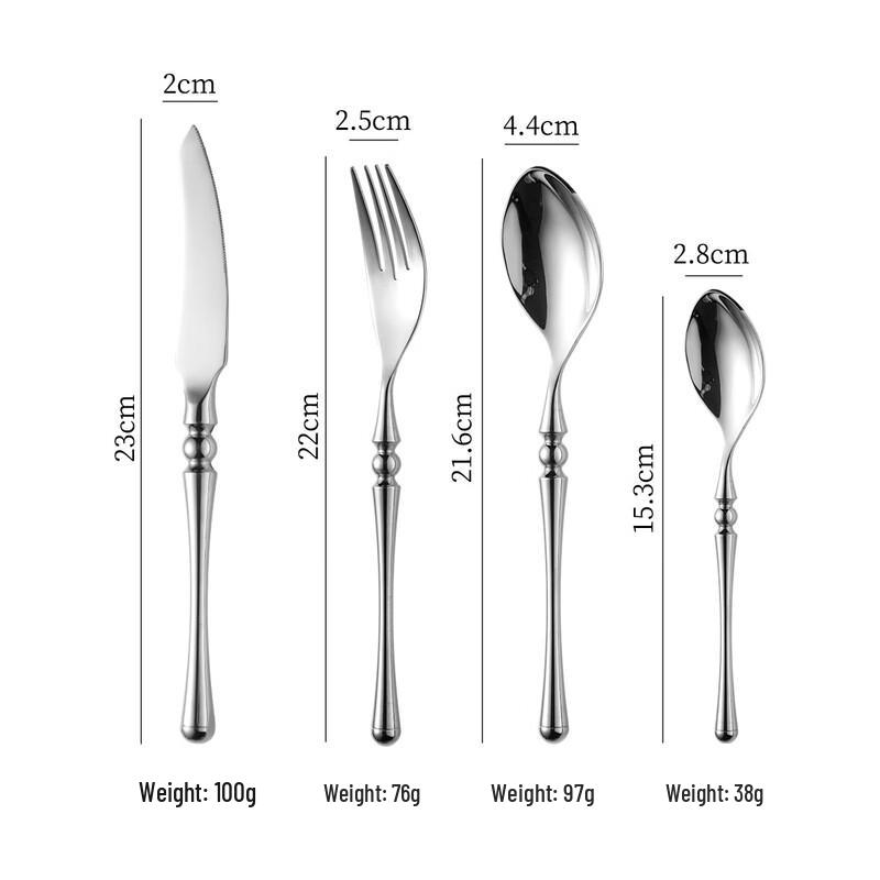 Abay St. Fire Silver Cutlery Set
