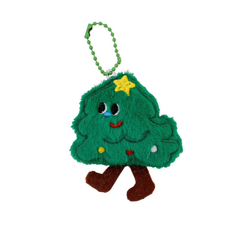 Chaveiros de Pelúcia de Natal, Sacolas Fofas de Papai Noel, Pingentes Decorativos, Bonecas Natalinas Femininas e Pequenos Presentes