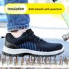 Steel Toe Safety Boots Work Sneakers for Men Anti Smashing Safety Shoes Anti-puncture Work Slip-Resistant Waterproof Lightweight