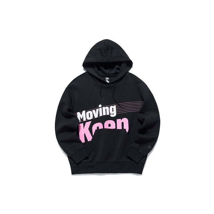 

Anta Lifestyle Series Letter Print Sports Hoodie Women hoodies Black 162138701-1 M