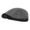 Winter Autumn Newsboy Cap Men Thick Warm Vintage Herringbone Casual Stripe Berets Gatsby Flat Hat Peaked Cap Adjustable