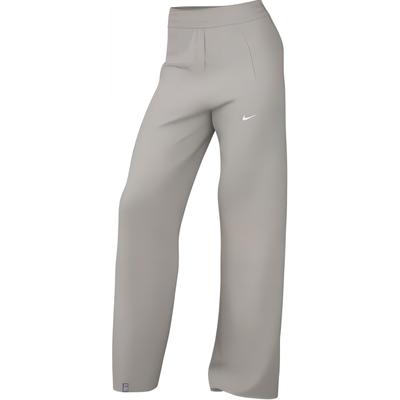 Nsw Cllctn Rpl Pantalón con Cremallera Otg Logo de Marca Simple Pierna Recta Cómodo Pantalones Casuales Pantalones de Mujer Gris Claro FV7545-014