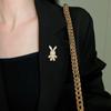 Nouvelles Broches Lapin Brillantes Incrustées de Strass Pour Femmes Mode Broche Cristal Perle Pins Bijoux Fête Mariage Cadeaux Accessoires