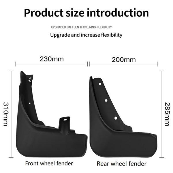 Set of Black PP Car Guards for 2023 Ford Explorer