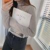 2024 Women's Western-Style Brushed Half-High Collar Long-Sleeve Top - Autumn Winter Trend