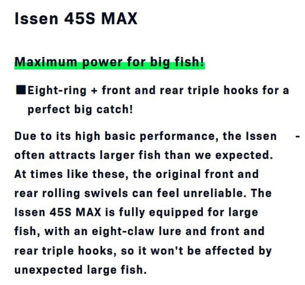 Ima Issen 45S Max Sinking Lure X5572 (7549)