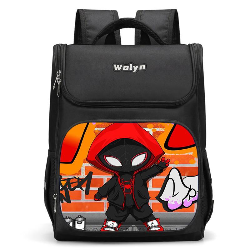 Lightweight Spiderman Girls Backpack With Large Storage For Use Educational