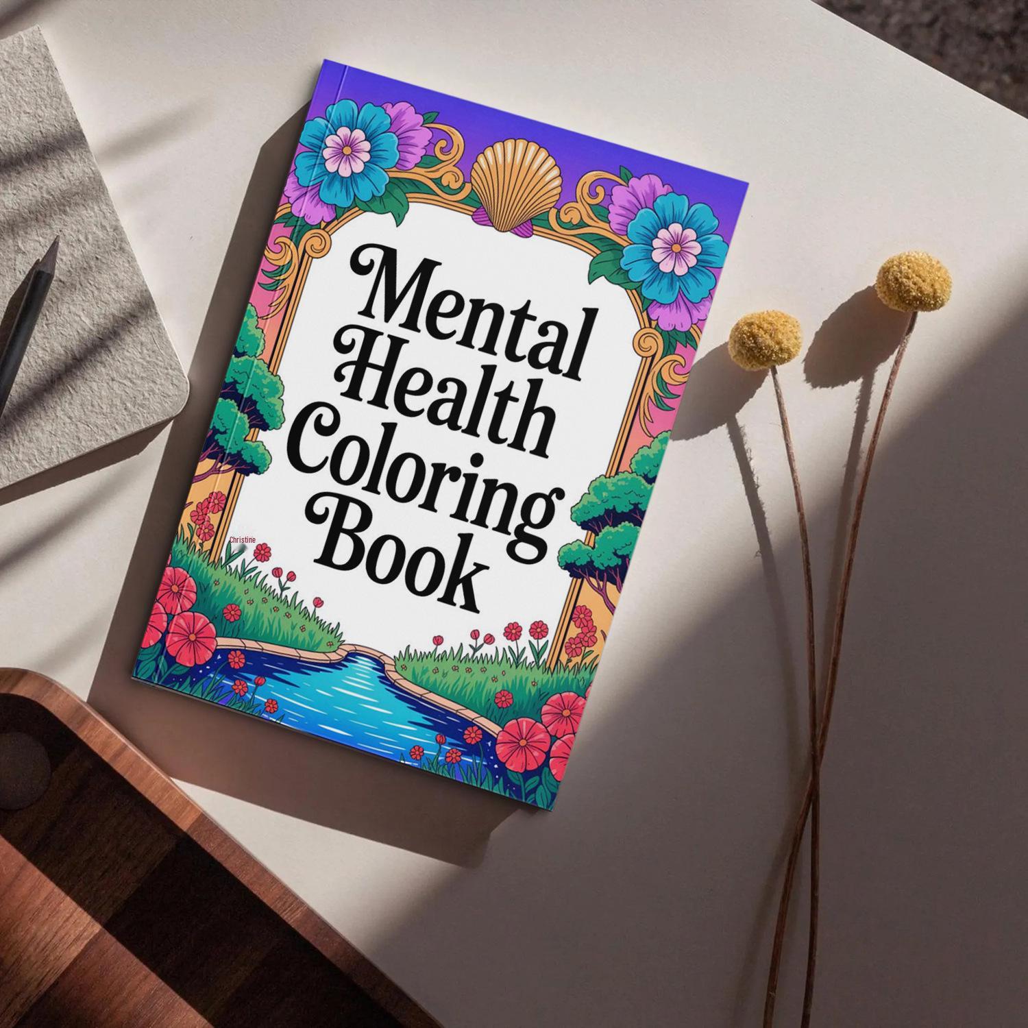 Title: Psychological Healing Adult Coloring Book: 100 Hand-Drawn Pages for Stress Relief & Emotional Balance A5