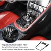 Daeiclru Real Carbon Fiber Car Interior Gear Shift Panel Trim Cover Compatible with Jaguar F-TYPE 2013-2022, Central Control Gear Shift Panel Frame