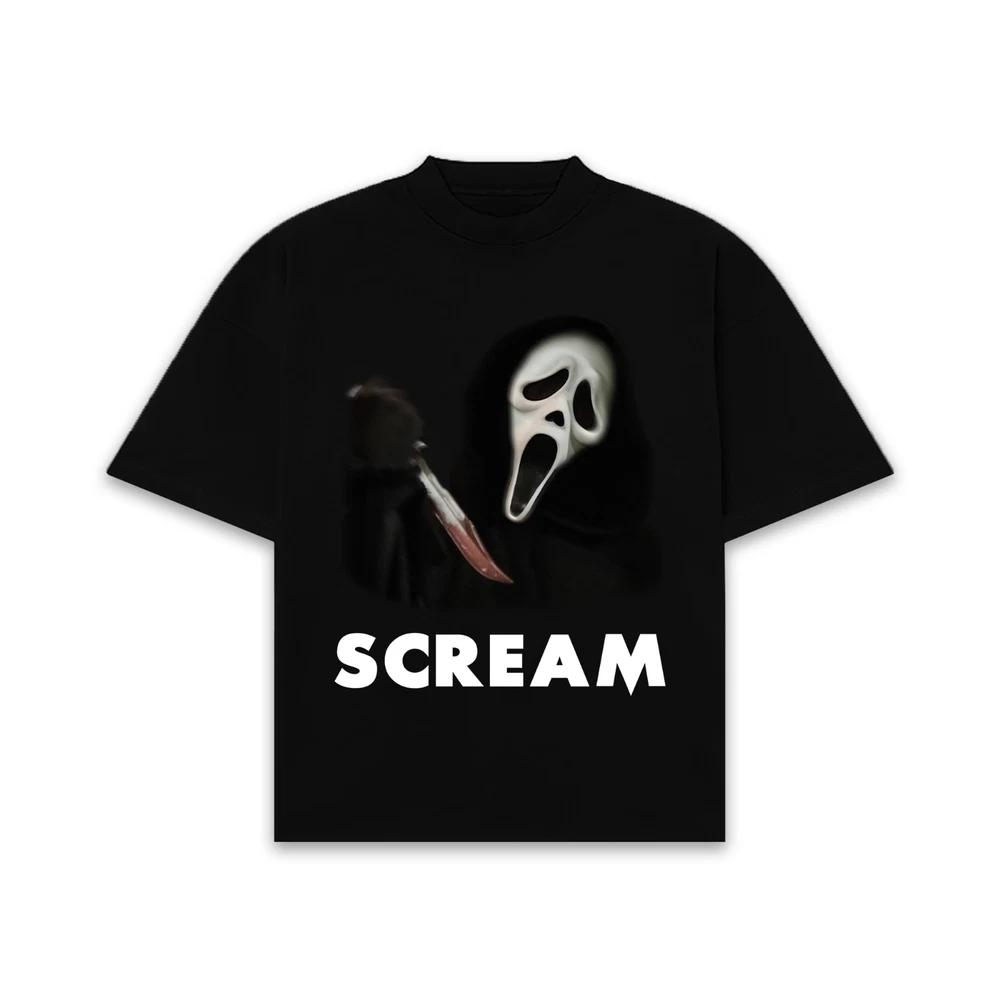 Ghost Face Scream TShirt Halloween Horror Slasher Spooky Villain Tee Top S