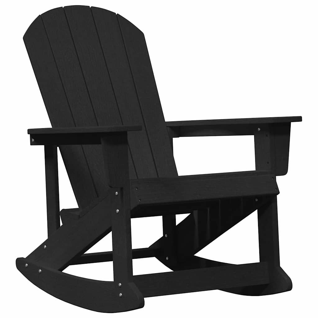 Adirondack Swing Chair Black 92 x 73.5 x 92 cm HDPE