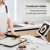 360° Rotatable 2 Adjustable Book Reading Stand Ergonomic Foldable Tablet Stand Retaining Clip Reading Board Stand