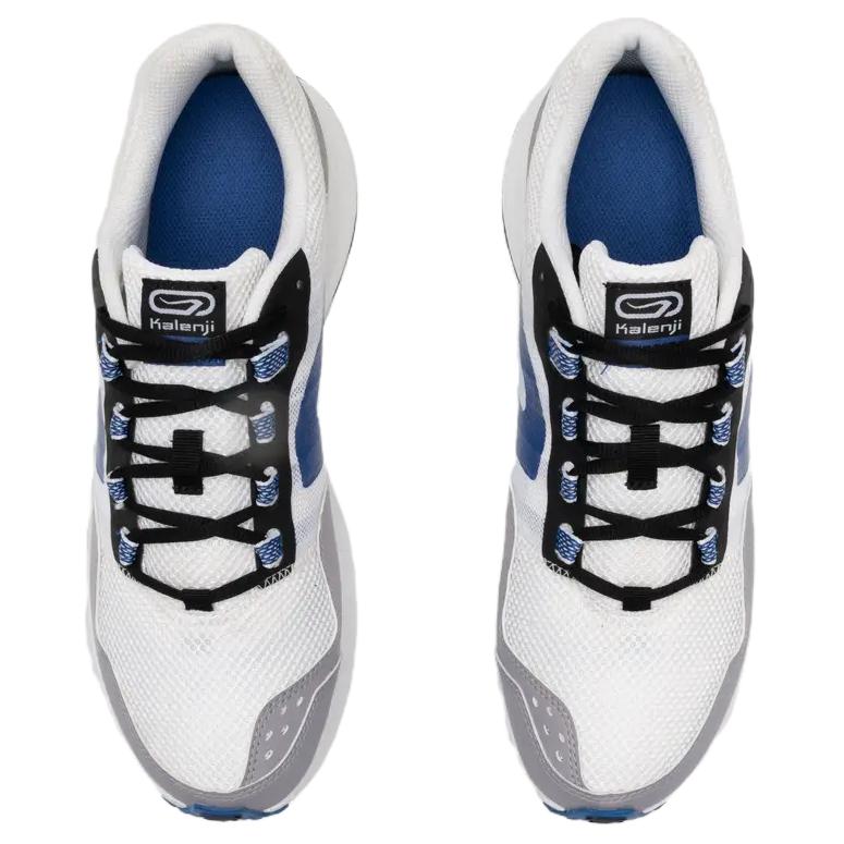 DECATHLON Cushioning, Slip Resistant, Breathable, Lightweight Low Top Running Shoes Men's White Gray Blue
