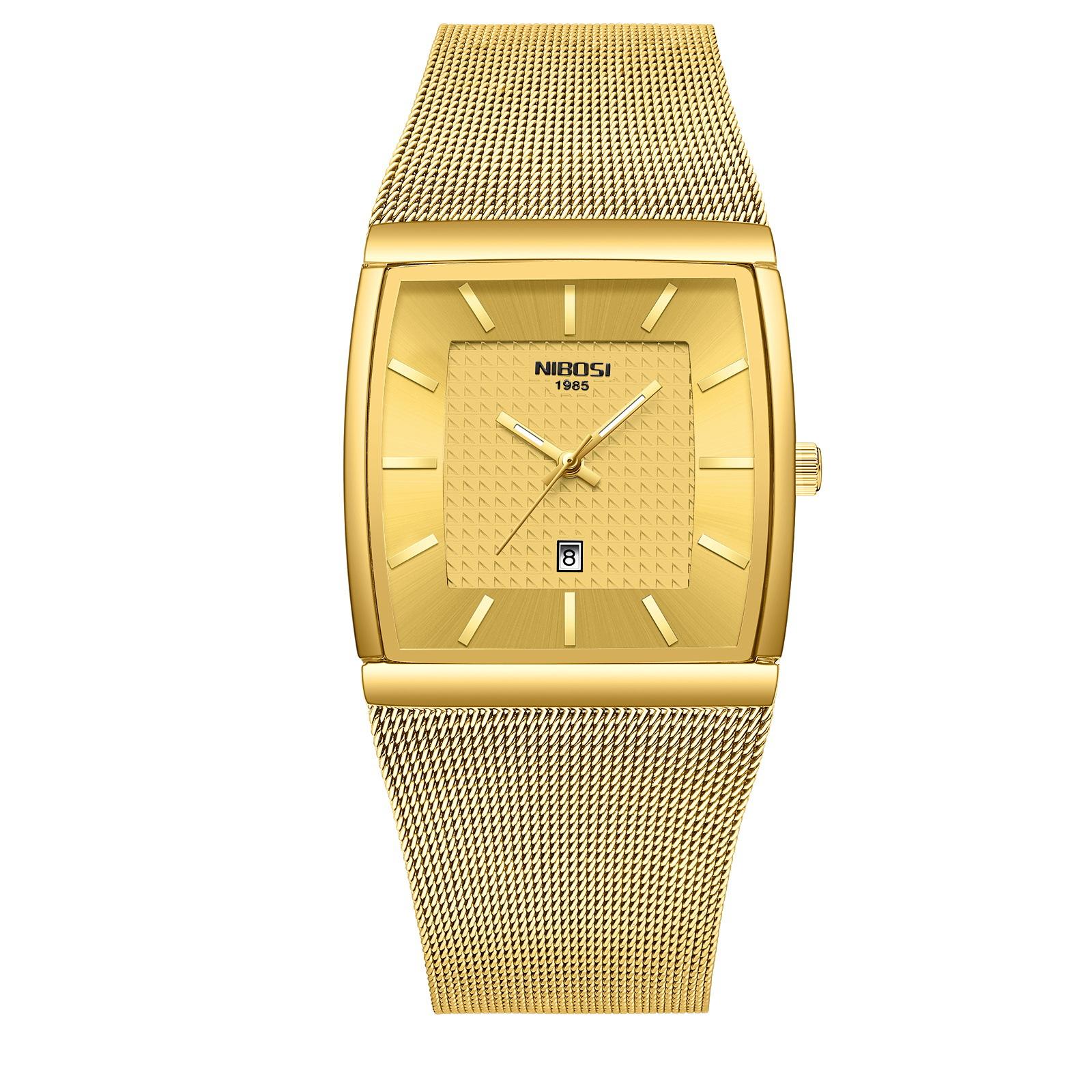 

Student Watch, Waterproof Calendar Personalized Quartz Watch, Stainless Steel Mesh Belt Watch For Men