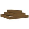 VidaXL Planter Honey Brown 80x80x27 Cm Solid Pine Wood 823895