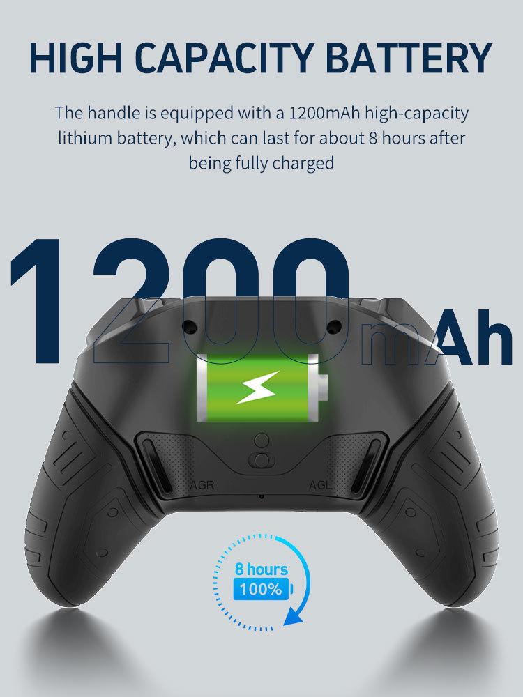 Silicone Grip RGB Six-Axis Somatosensory Touch Controller for PS4 & Mobile