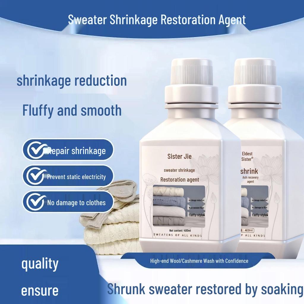 Waschmittel zur Reparatur von Woll- und Kaschmirpullovern: Reduziert Schrumpfen, Stellt Flauschigkeit wieder her, Verbessert Geschmeidigkeit