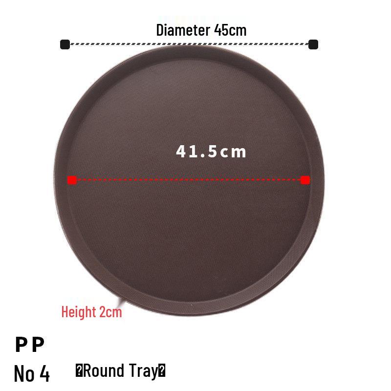 Extra Large Non-Slip Rectangular Serving Tray for Restaurants & Hotels