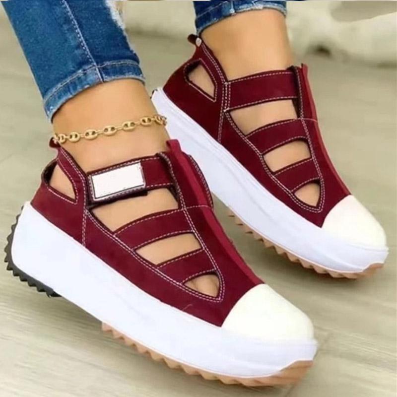 fashion Women Sandals Casual Summer Shoes For Women Heels Sandals Platform Zapatos Mujer Elegant Woman Heeled Shoes Summer Footwear