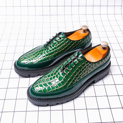 British Designer New Men's Pointed Height Increasing Oxford Shoes Male Wedding Dress Homecoming Formal Wedding Footwear