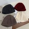 All Wool Flower Hat for Women Sweet and Handcrafted Woolen Knitted Hat Winter Warm Ear Protecting Hat