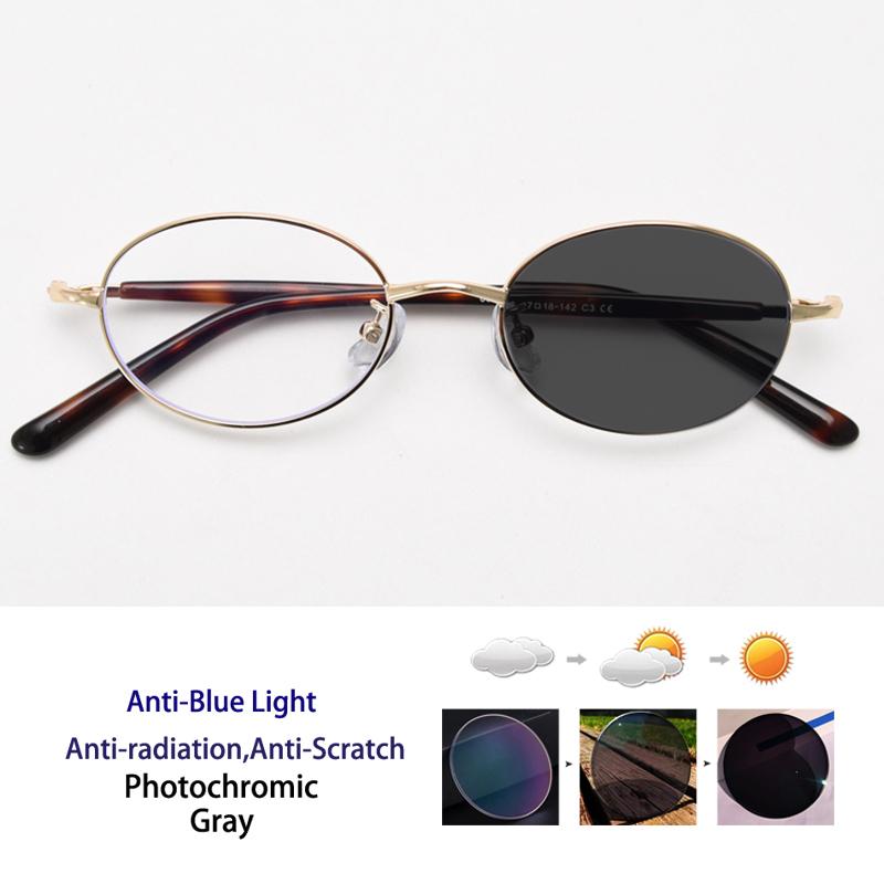 Retro Metall Kleine Ovale Blaulichtfilter Lesebrille Für Frau Und Mann Altersweitsichtigkeitsbrille Mit Dioptrie +1.0 +2.25 +2.75 +3.0