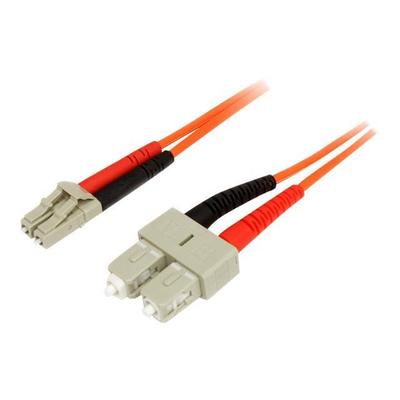 STARTECH 2m 50/125 Multimode Duplex Fiber Optic Patch Cable LC - SC