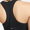 Nike Yoga Dri-FIT Luxe Ribbed Breathable Solid Color Wide Strap Tank Top Women Tops Black DM7005-010