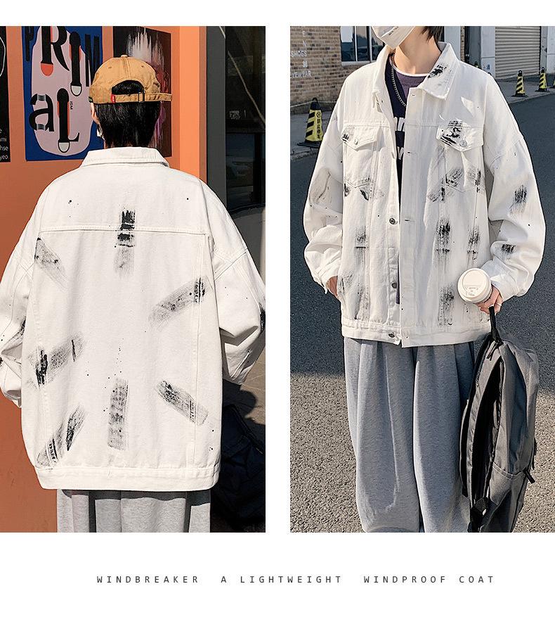 Men's High Street Denim Jacket: Trendy Hong Kong Style for Autumn and Winter