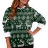 Women's Fashion Casual Long Sleeve Christmas Printed Hooded Sweatshirt