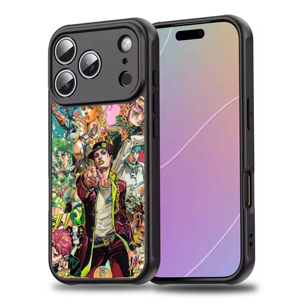 Custodia per Telefono J-JoJo Bizarre Adventure Per iPhone 17,16,15,14,13,12,11,Pro,Max,Plus,Mini,SE4,E Magnetica Magsafe Ricarica Wireless