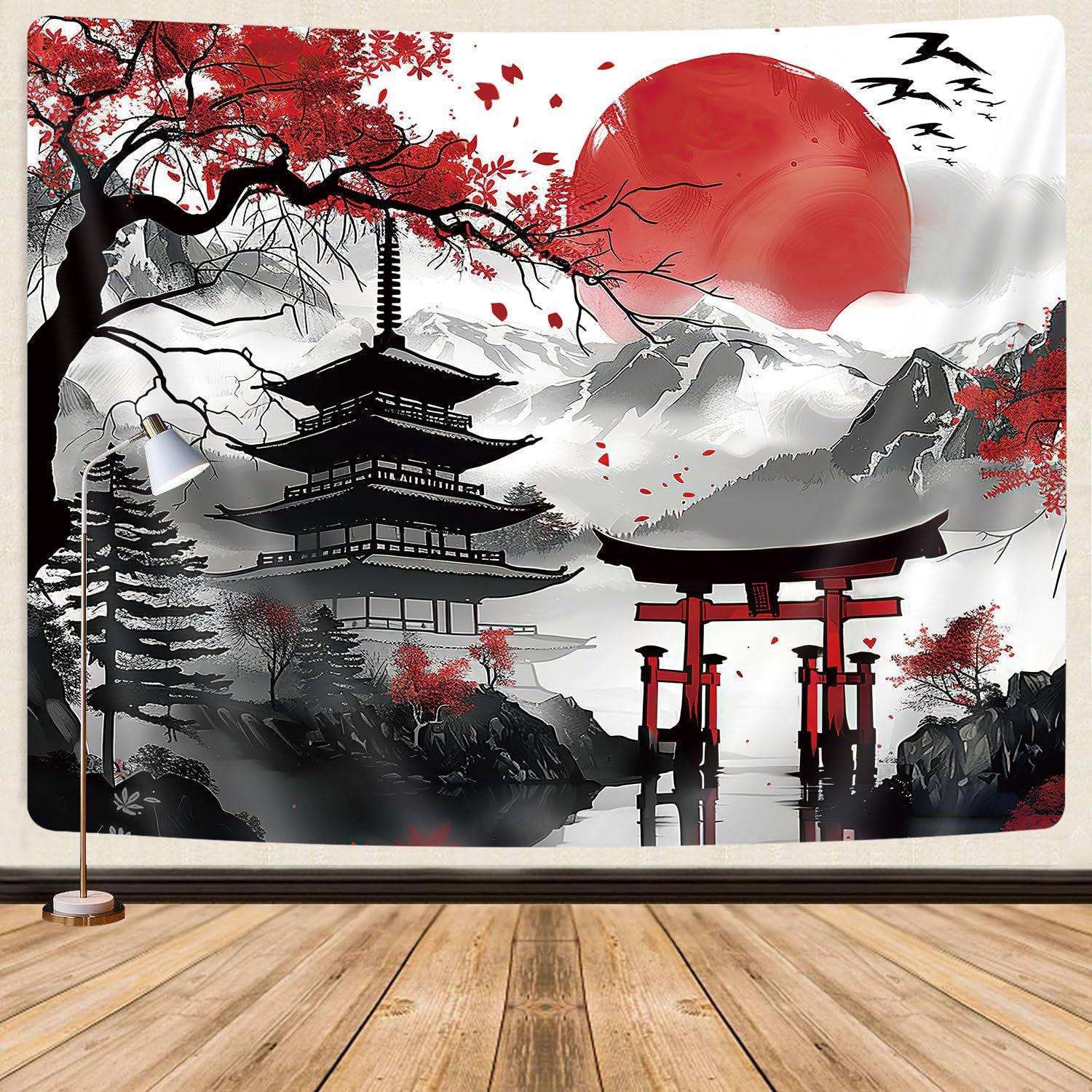 Anime Samurai tapestry 75x100 чёрный