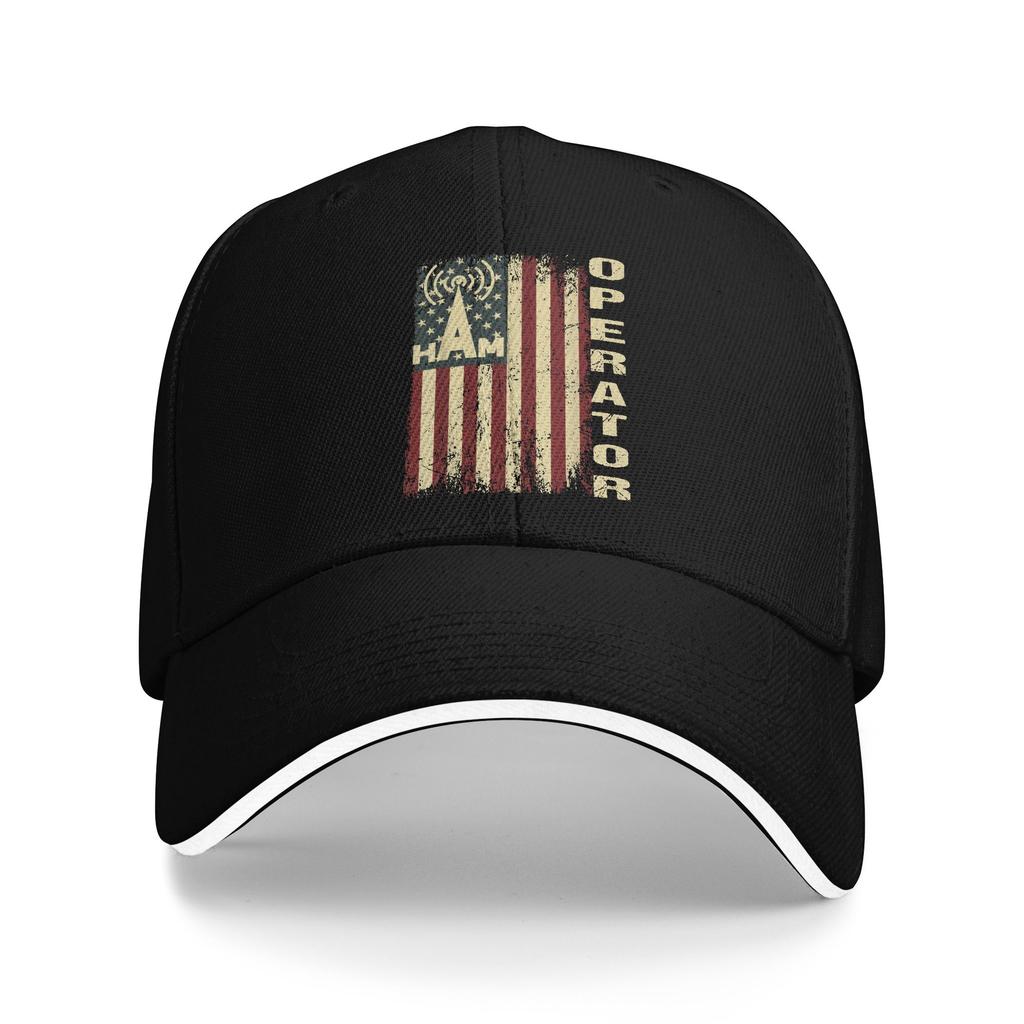 Summer HAM Radio Baseball Cap Hunting Camping Vintage Design Sun Trucker Hat Unisex Unisex Breathable Baseball Caps