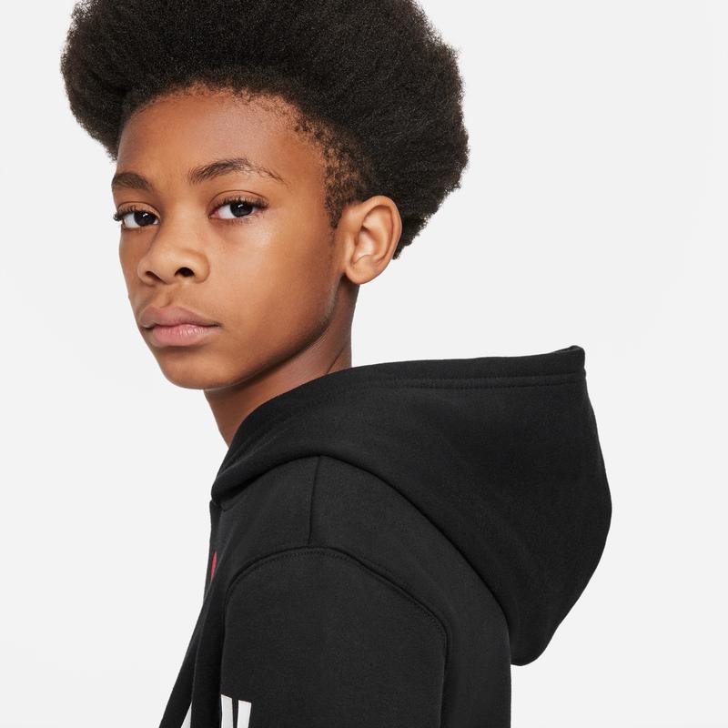 Jordan Felpa sportiva con logo stampato Felpe per bambini Nera HA2577-023