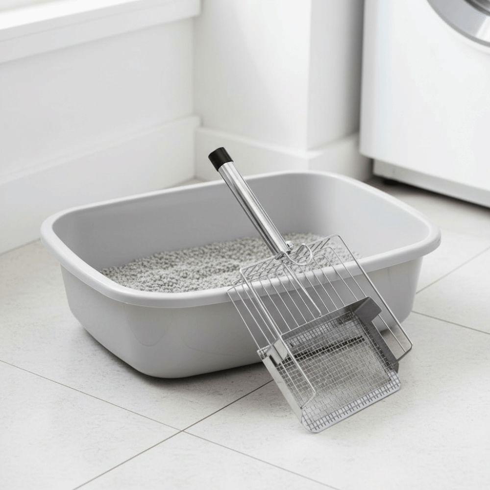 Stainless Steel Cat Litter Shovel Push-pull Design Pet Waste Picker Cat Poop Scooper  Pet Supplies