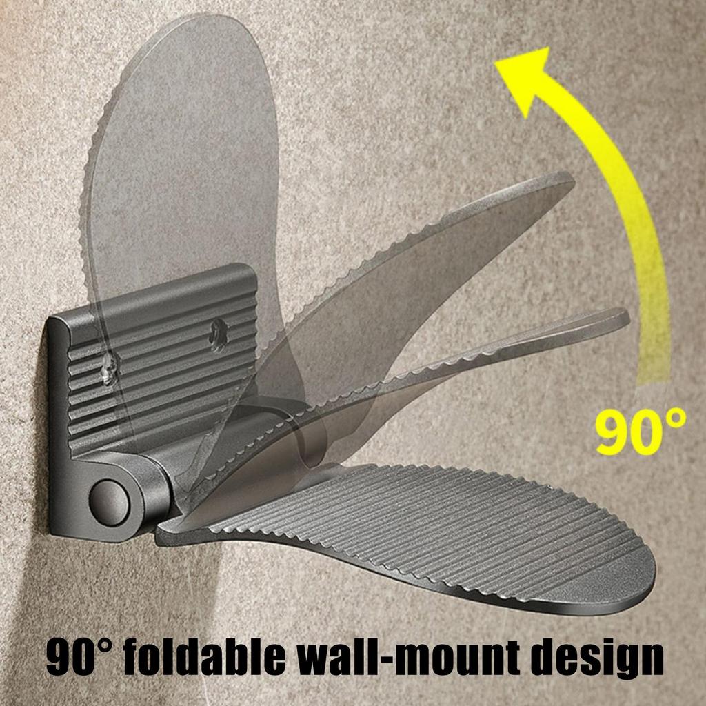 1pc Bathroom Footrest Shower Foot Rest Pedestal Pedal Foldable Wall Mounted Aluminium Alloy Shower Footstool Anti-slip