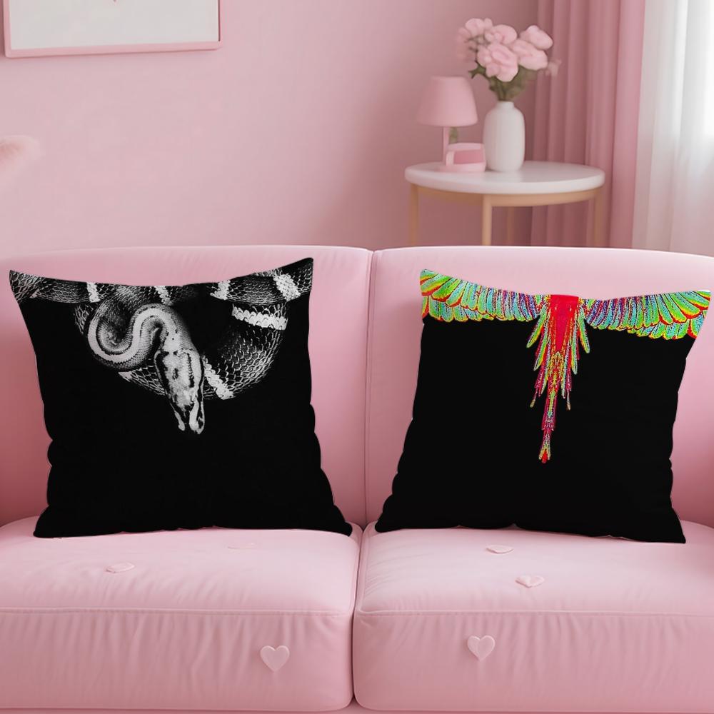M-Marcelo B-Burlon Cushion Cover Comfortable Reversible Pillow Cover Ideal for Car Sofa Bedroom & Beyond