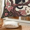 1/4pcs Vintage Art Nouveau Sakura Tuxedo Cat Throw Pillow Cover Home Farmhouse Outdoor Decoration Cushion Cover
