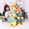 Turtle Wearing Hat Plush Toy Cute Cartoon Girl Children Birthday Gift Holiday