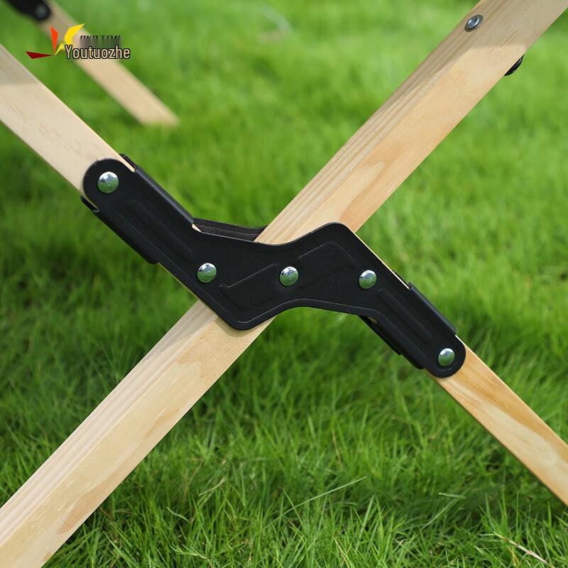 Portable Solid Wood Egg Roll Camping Table