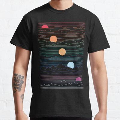 Plus Size S-3XL Many Lands Under One Sun Printed T-shirt  Men's Tops Fashion Clothes Tees