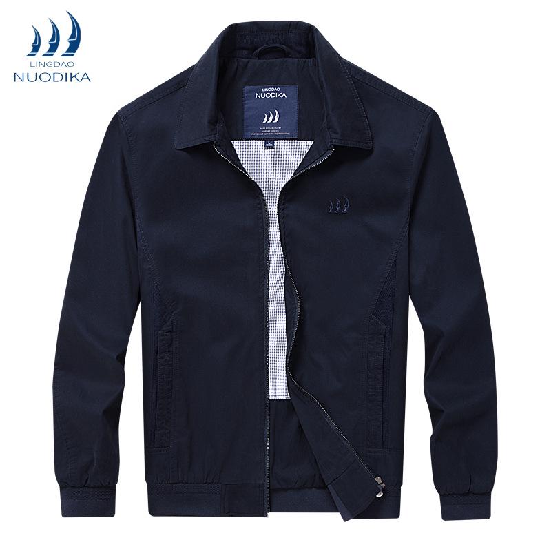 

Мужская куртка Leadway Nautica высокого класса для весны и осени, в деловом повседневном стиле 2XL темно-синий