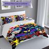 3pcs UFO Robo Grendizer3 pattern bedding set duvet cover set includes duvet cover &pillowcases, perfect all season bedroom decoration & gift