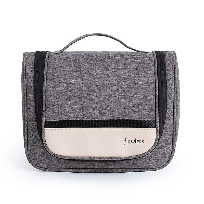 Portable Cosmetic Case With Hanging Hook Travel Storage Pouch For Women