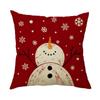 Christmas Pillow Cover Linen Printed Home Sofa Cushion Cover Car Headrest Office Pillowcase Christmas Party Decoration
