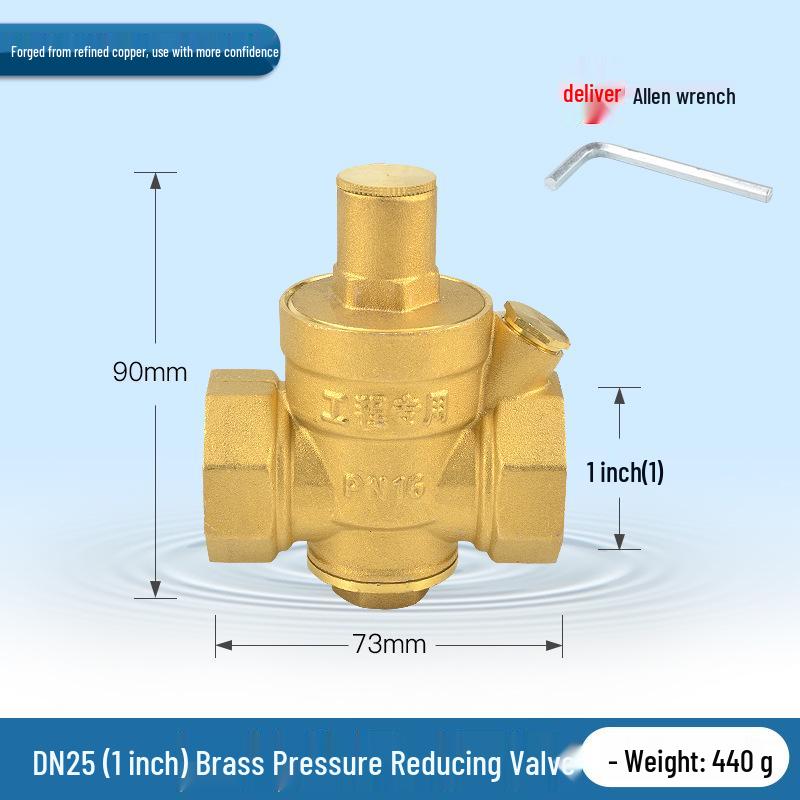 Adjustable Brass Water Pressure Reducing Valve for Heaters & Purifiers