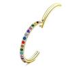 2024 Vibrant Rhinestone Nose Ring & Ear Cuff - Exclusive G23 Titanium Punk Style