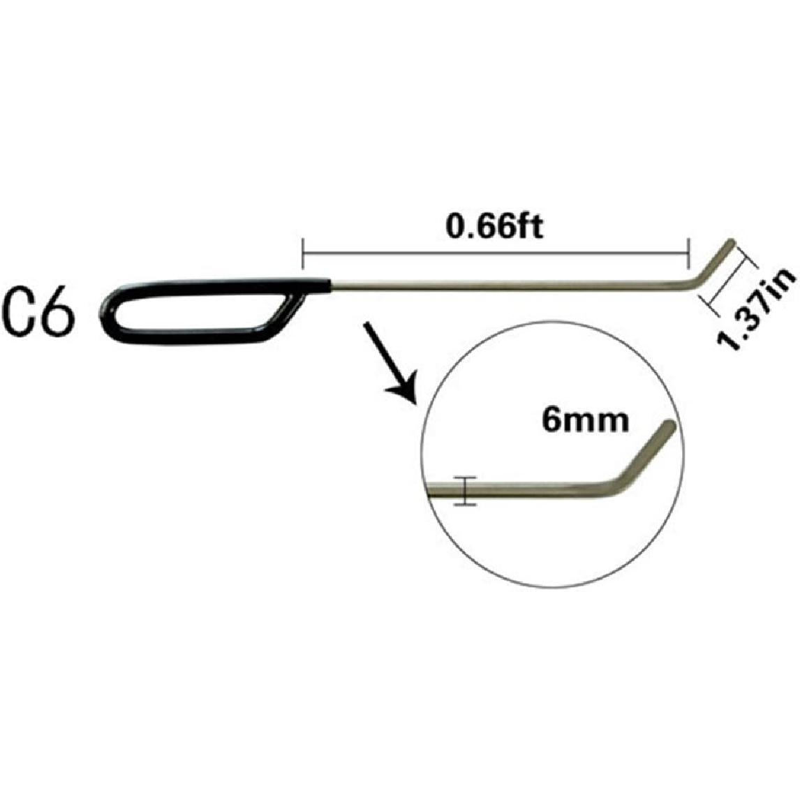 Paintless Dent Repair Rods Paintless Dent Removal Puller Sets for Car Hail Damage Door Dings Repair