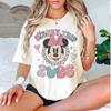 2026 Summer Minnie Graphic T-shirt Unisex Unisex Fashion Cotton Quality Casual Loose Short Sleeve Classic Unisex