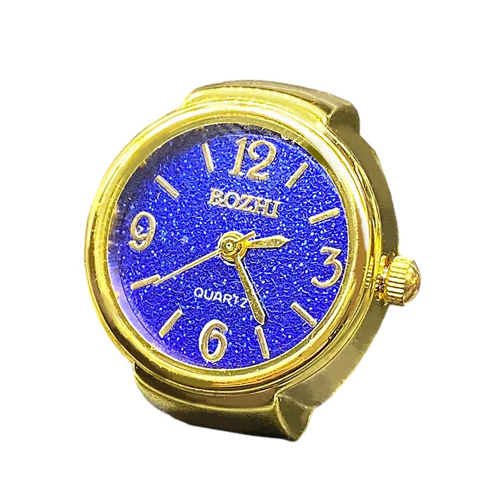 Ring Watch Fashion Square Ring Shape Watch Personality Creative Retro Style Ring Electronic Watch